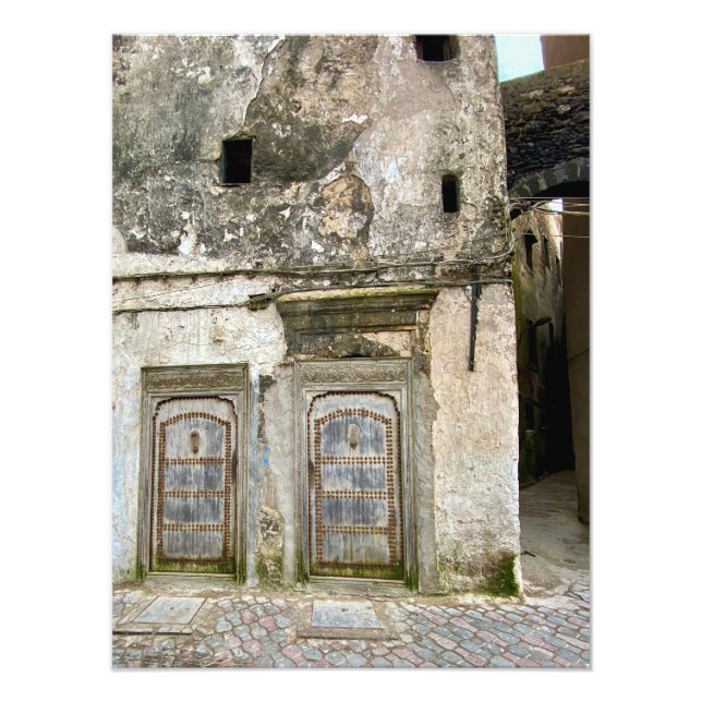 Altes Gebäude in Essaouira, Marokko Fotodruck (Vorne)