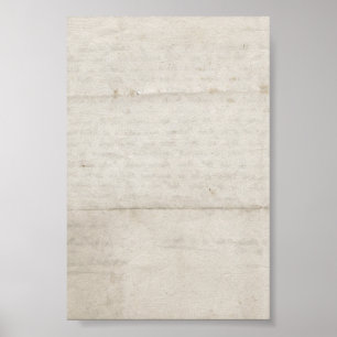 Altes gefaltetes Papier Poster