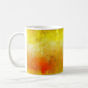 Altes gelbes Orangenmuster Kaffeetasse