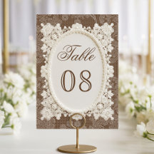 Altes Geld Braun Elfenbein Häkelspitze Hochzeit