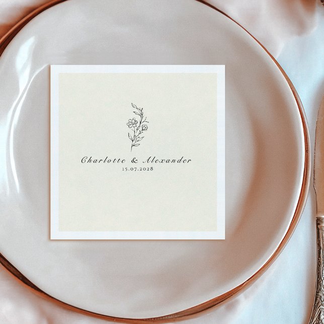 Altes Geld Elfenbein Hochzeit Serviette (Von Creator hochgeladen)