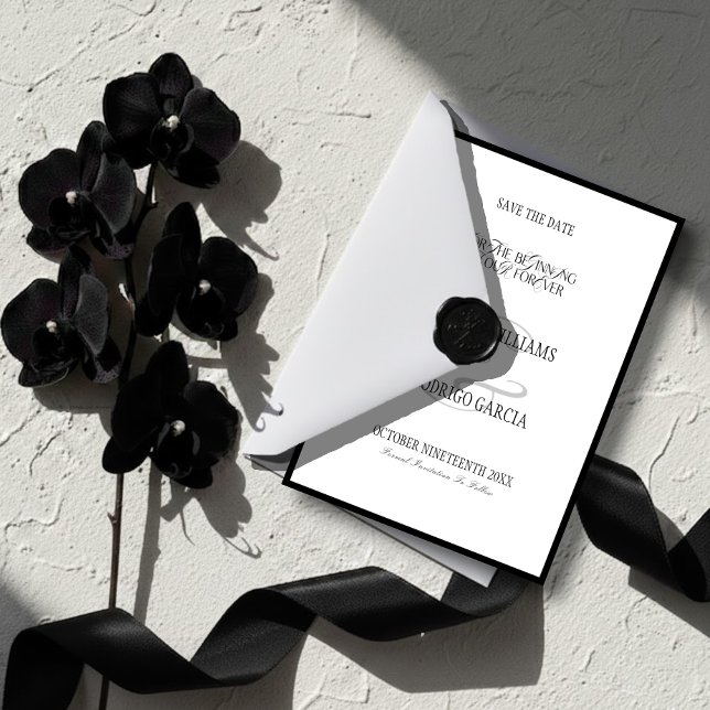 Altes-Geld-Flat-Save-the-Date-Karte Save The Date (Von Creator hochgeladen)