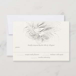 ALTES GELD, LIEBE VÖGEL, RSVP KARTE