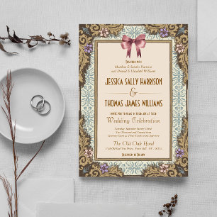 Altes Geld Märchen Storybook-Hochzeit Einladung