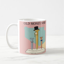 Altes Geld Nägel Kaffeetasse