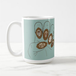 Altes Geld Nägel Kaffeetasse