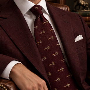 Altes Geld Oxblood Rot Herringbone Soft Hackle Fli Krawatte