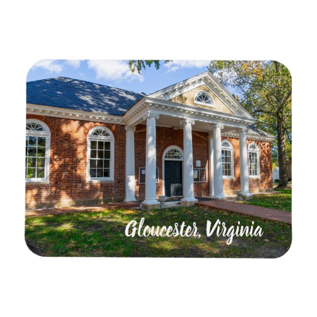 Altes Gericht in Gloucester, Virginia Magnet (Horizontal)