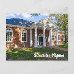 Altes Gericht in Gloucester, Virginia Postkarte