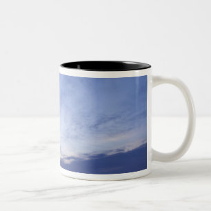 Altes Getreidespeicher bei Collins Montana bei Son Zweifarbige Tasse