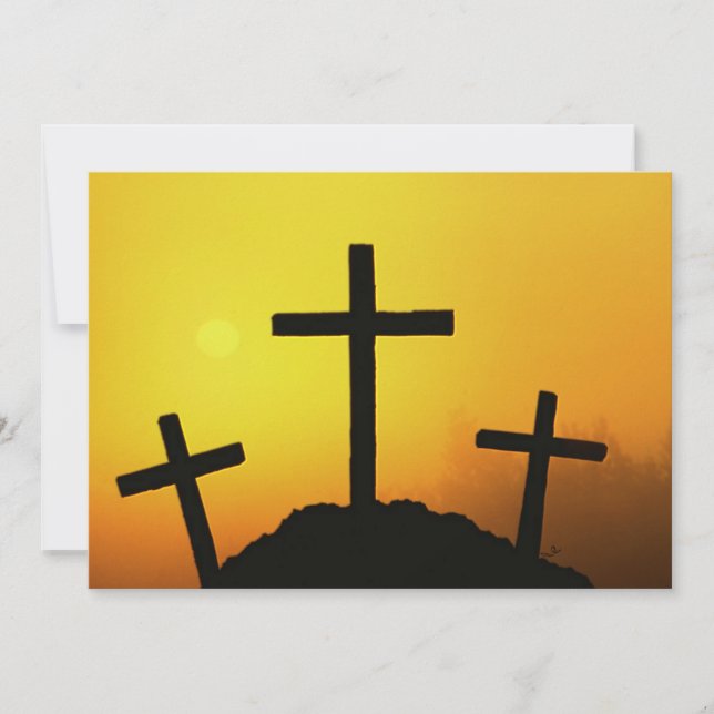 Altes, gewölbtes Holzkreuz auf dem Hügel Calvary b (Vorderseite)
