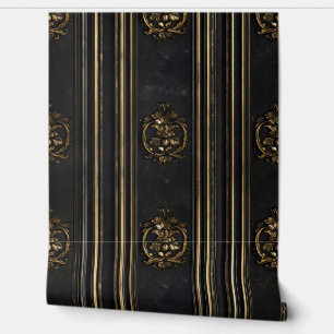 Altes Gold Elegantes Muster Tapete