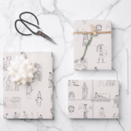 Altes Griechenland Klassisches griechisches Geschi Geschenkpapier Set