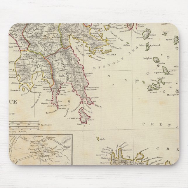 Altes Griechenland, Süden Mousepad (Vorne)