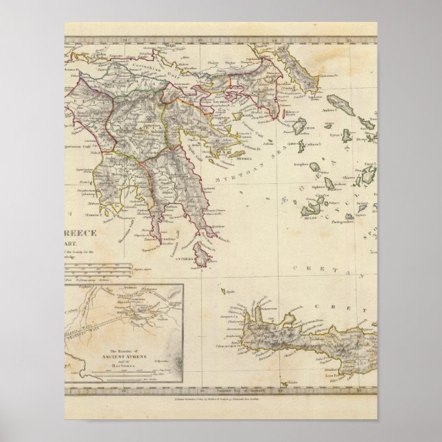 Altes Griechenland, Süden Poster (Vorne)