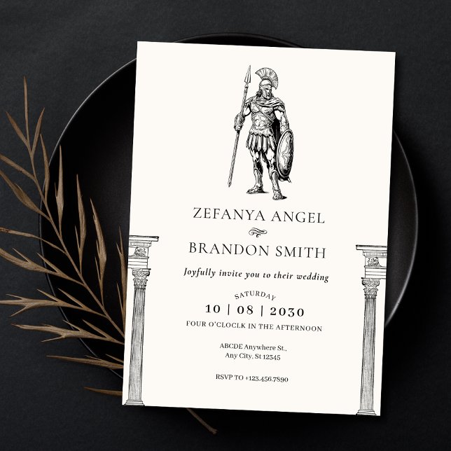 Altes griechisches Soldatenreich Einladung (Von Creator hochgeladen)