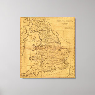 Altes Großbritannien Leinwanddruck