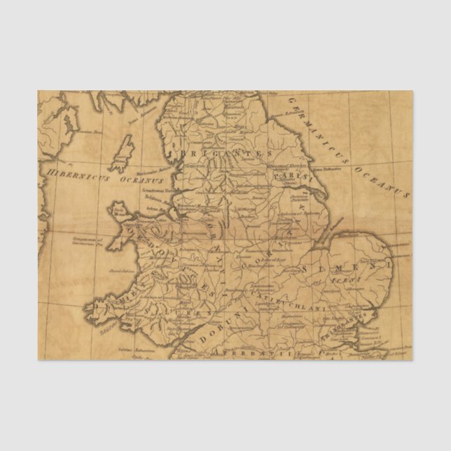 Altes Großbritannien Seidenpapier (Vorderseite)