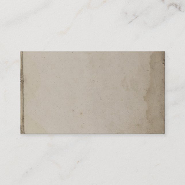 Altes Grungy beflecktes Braunes Packpapier Visitenkarte (Vorderseite)