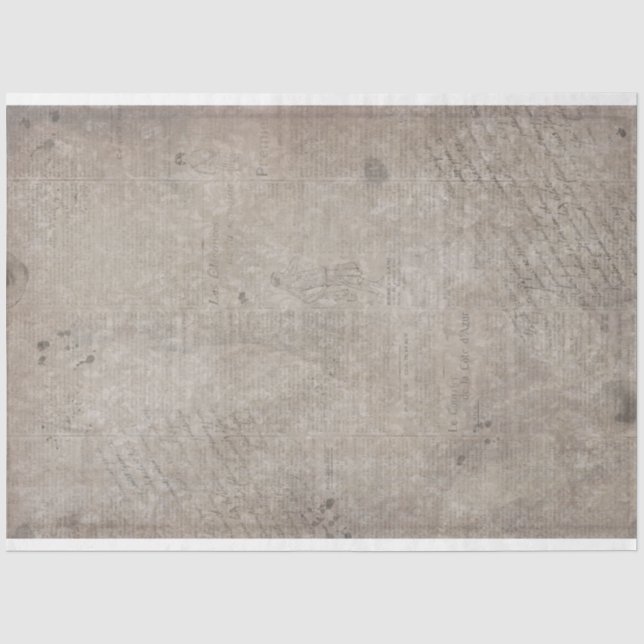 Altes grungy Vintages Zeitungspapier Seidenpapier (Vorderseite)