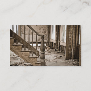 Altes Haus, das Wiederherstellung umgestaltet Visitenkarte