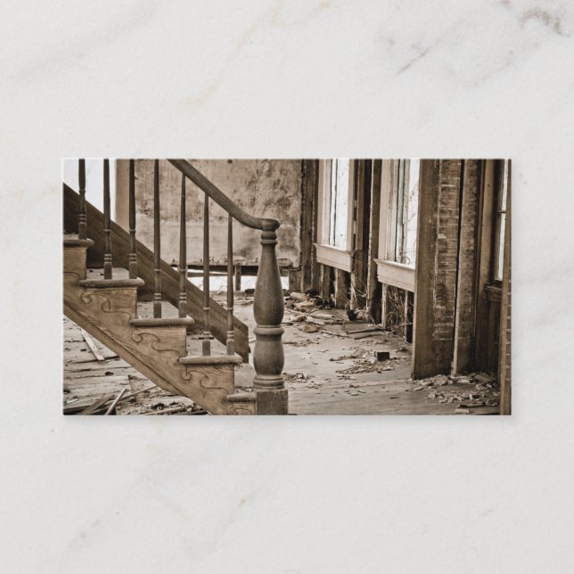 Altes Haus, das Wiederherstellung umgestaltet Visitenkarte (Vorderseite)