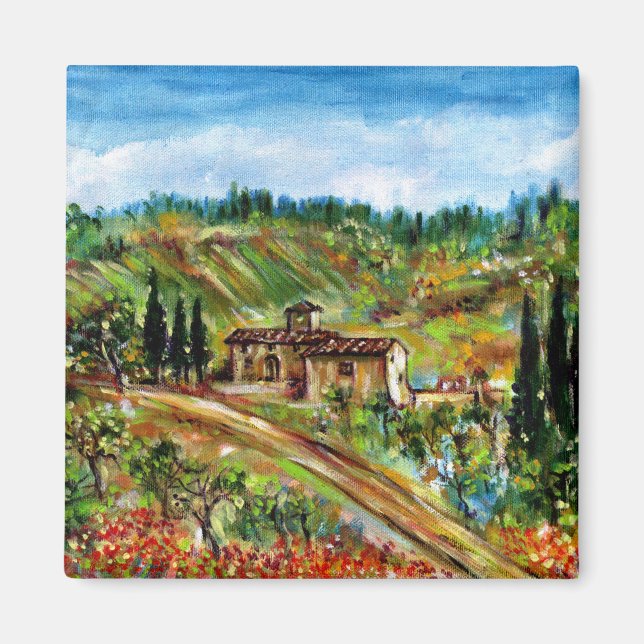 ALTES HAUS IN CHIANTI - TUSKANIEN MAGNET (Vorne)