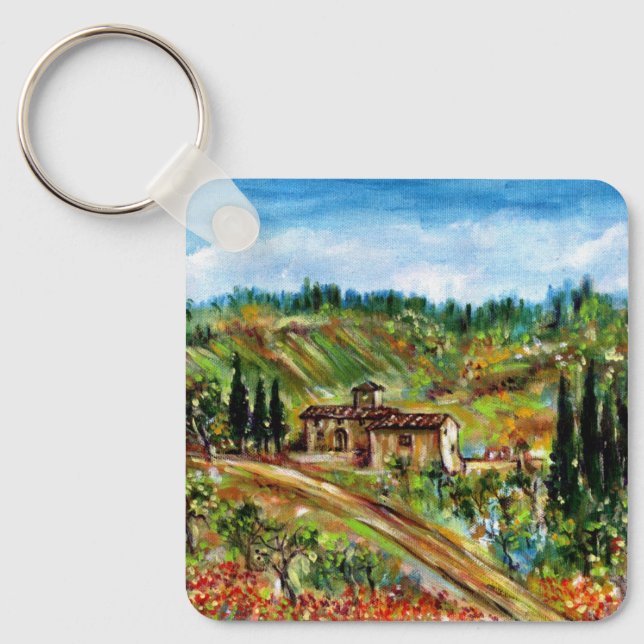 ALTES HAUS IN CHIANTI - TUSKANIEN SCHLÜSSELANHÄNGER (Vorderseite)
