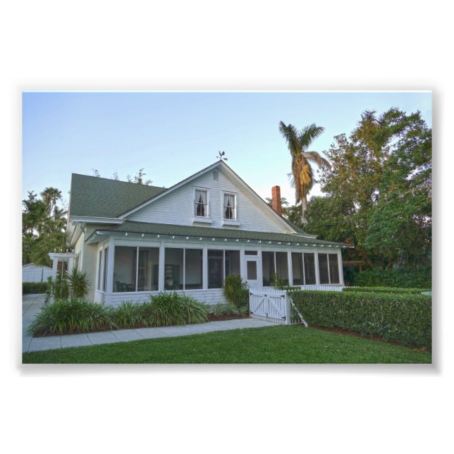 Altes Haus in Neapel, Florida Fotodruck (Vorne)