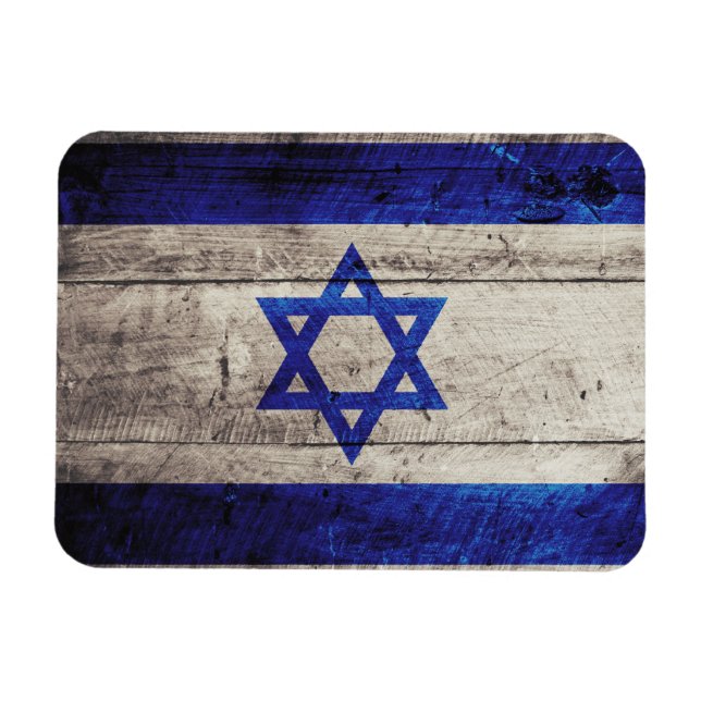 Altes Holz - Israel-Fahne Magnet (Horizontal)
