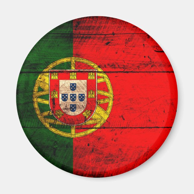 Altes Holz - Portugal - Flagge Magnet (Vorne)
