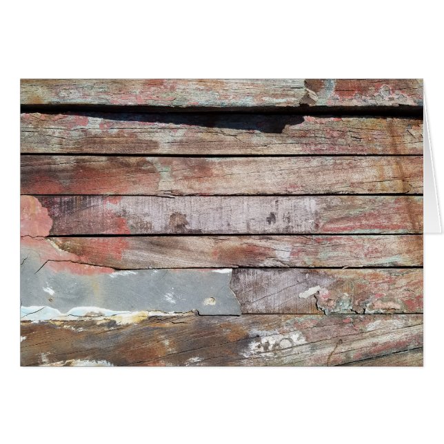 Altes Holz rustikale Bootsplatte aus Holz (Vorderseite (Horizontal))