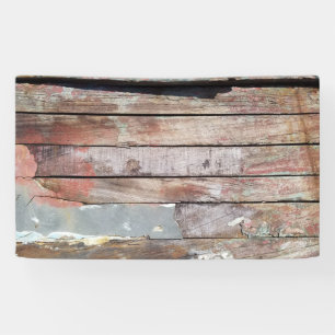Altes Holz rustikale Bootsplatte aus Holz Banner