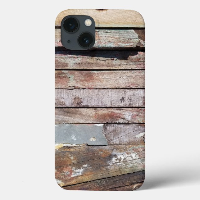 Altes Holz rustikale Bootsplatte aus Holz Case-Mate iPhone Hülle (Rückseite)