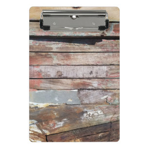 Altes Holz rustikale Bootsplatte aus Holz Mini Klemmbrett