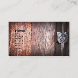 Altes Holz, Visitenkarteschablone Visitenkarte