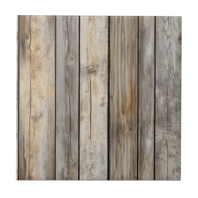 Altes Holzbrettmuster Fliese (Vorderseite)