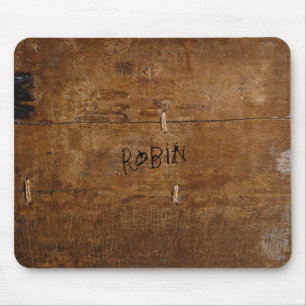 Altes "hölzernes" Mousepad mit (oder außen) Ihre