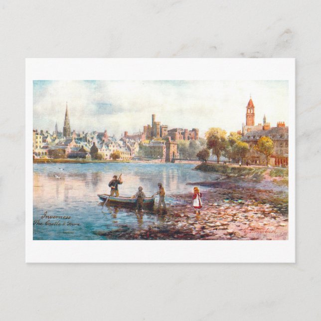 Altes Inverness, Schottland, Postkarte (Vorderseite)