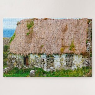 Altes irisches Cottage Galway Irland.