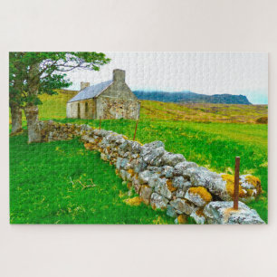 Altes irisches Cottage Galway Irland.