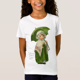 Altes Irland Irisches Regenschirm Mädchen T-Shirt
