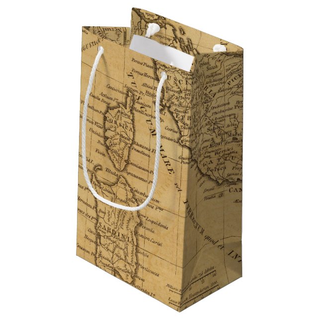 Altes Italien Kleine Geschenktüte (Rückseite Schrägansicht)