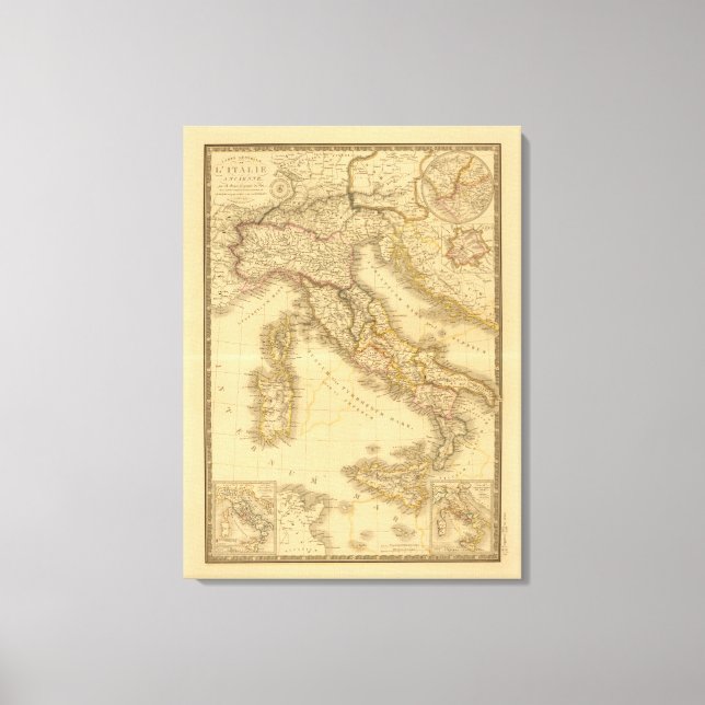 Altes Italien Leinwanddruck (Vorderseite)