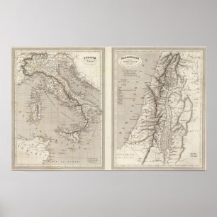 Altes Italien, Palästina Poster