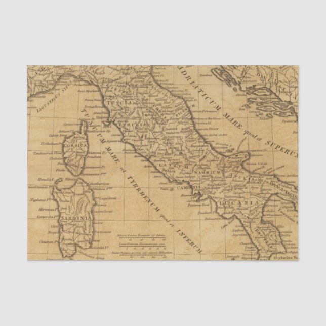 Altes Italien Seidenpapier (Vorderseite)