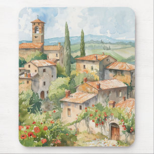 Altes italienisches Dorf Mousepad