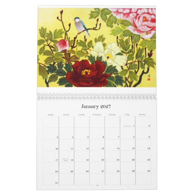 Altes Japan - Vintager Kalender besonders (Jan 2027)