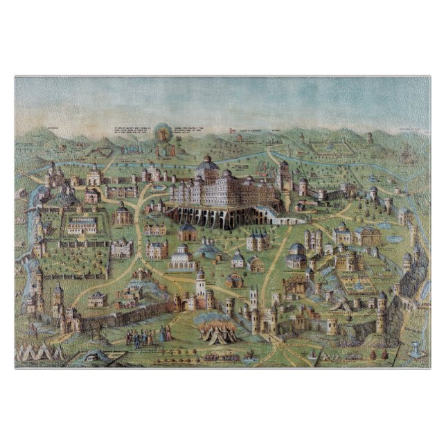 ALTES JERUSALEM SCHNEIDEBRETT (Vorderseite)