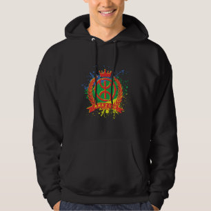Altes Kabylen-Töpfereimuster Berber-Grafik-Kultur Hoodie